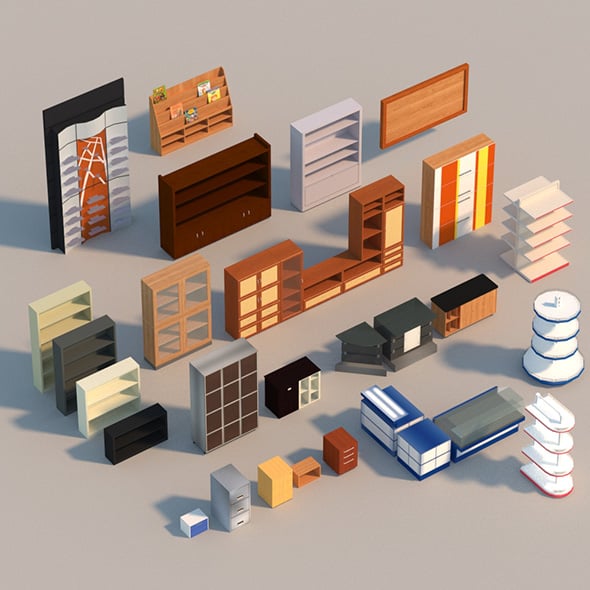 Interior cupboard - 3DOcean Item for Sale