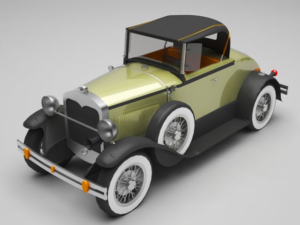 Classic car - 3DOcean Item for Sale