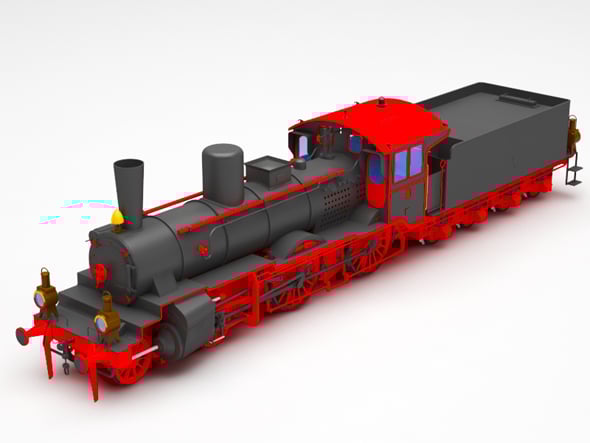 locomotive - 3DOcean Item for Sale