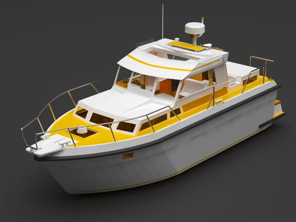 private boat - 3DOcean Item for Sale