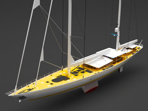 Sailing yacht - 3DOcean Item for Sale