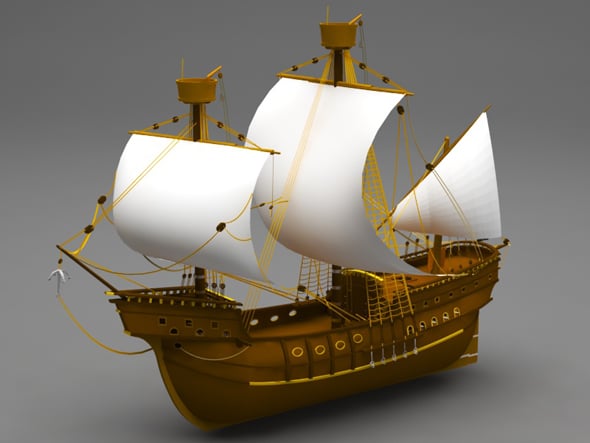 Sailing ship - 3DOcean Item for Sale