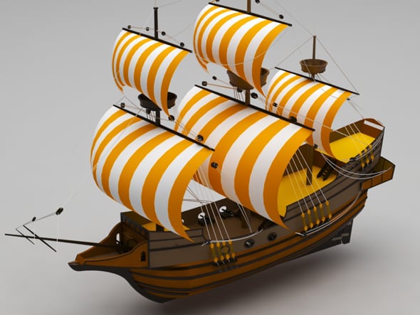 Sailing ship - 3DOcean Item for Sale