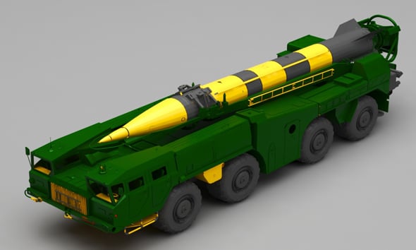 Missile truck - 3DOcean Item for Sale