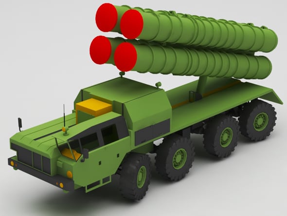 military missile truck - 3DOcean Item for Sale