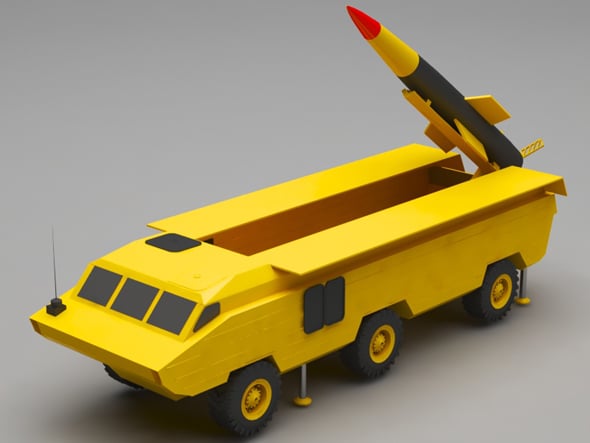 military missile truck - 3DOcean Item for Sale