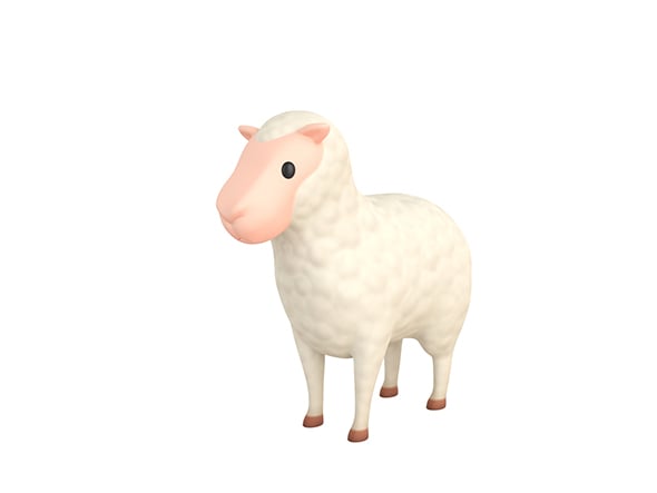 Cartoon Sheep - 3DOcean Item for Sale