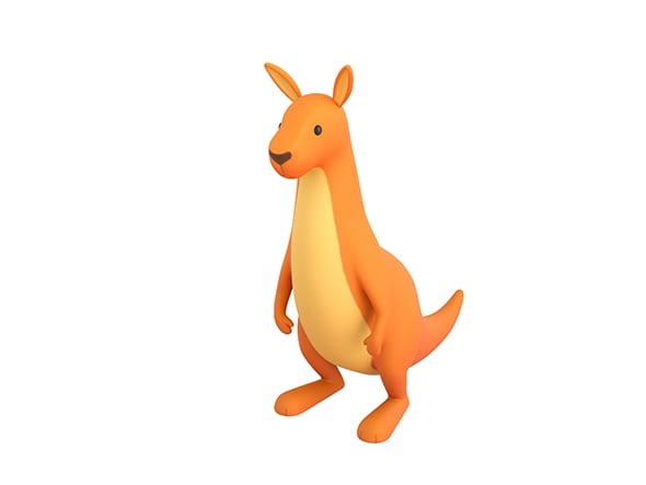Cartoon Kangaroo - 3DOcean Item for Sale