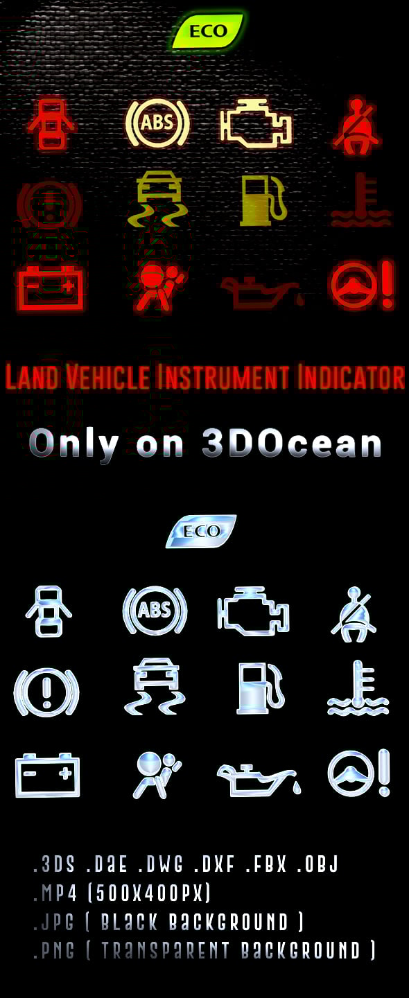 Land Vehicle Instrument Indicator - 3DOcean Item for Sale