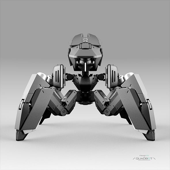 Quadbot 202F - 3DOcean Item for Sale