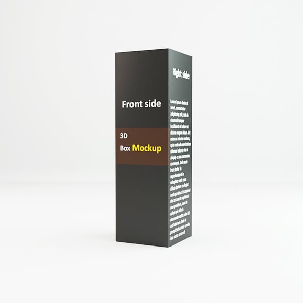 58_Low Poly Product box - 3DOcean Item for Sale