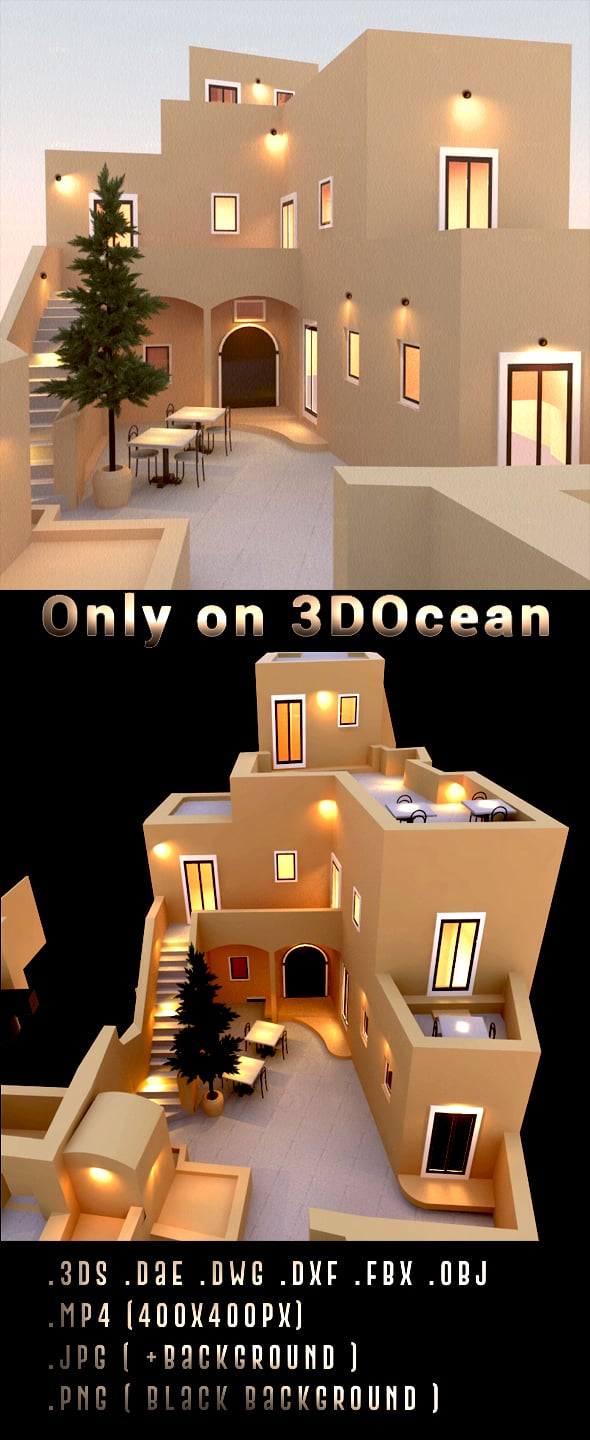 Tample House - 3DOcean Item for Sale