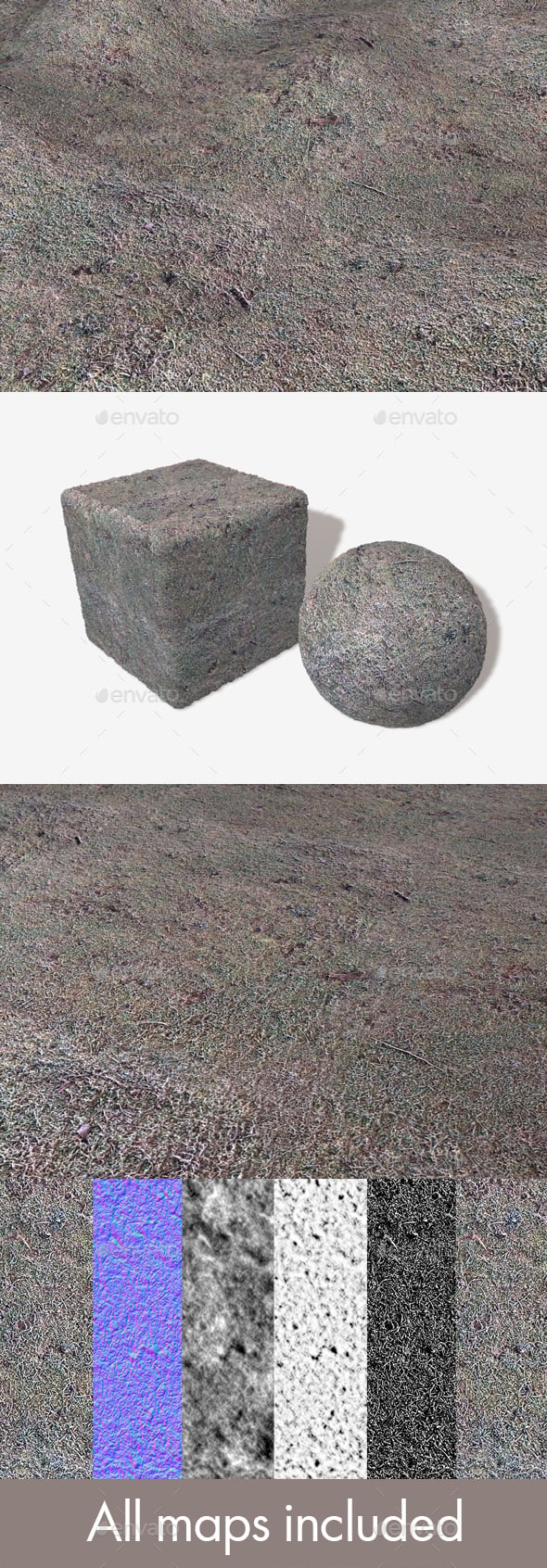 Frosty Moss Seamless Texture - 3DOcean Item for Sale
