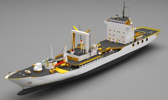 Navy ship - 3DOcean Item for Sale