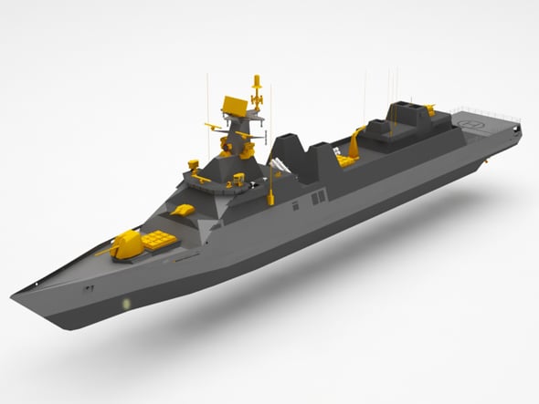 Battle ship - 3DOcean Item for Sale