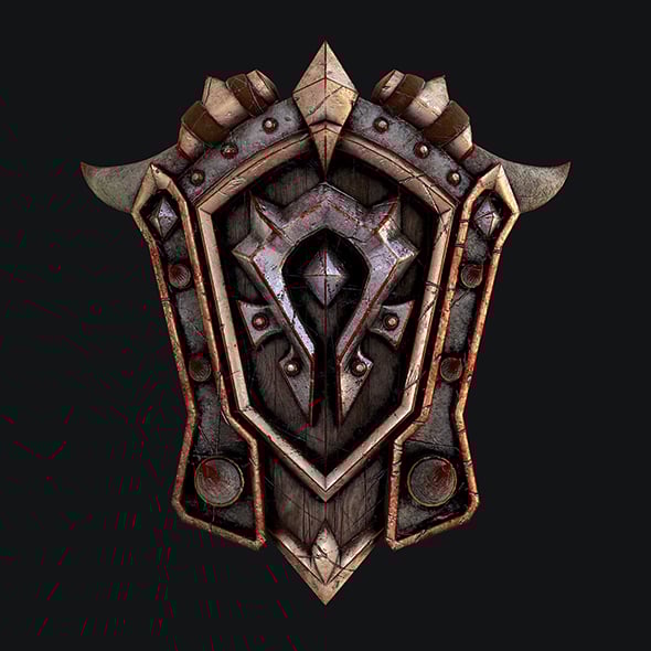Fantasy shield 5 3d model - 3DOcean Item for Sale