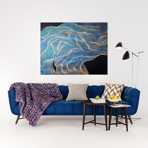 Living room set - 3DOcean Item for Sale