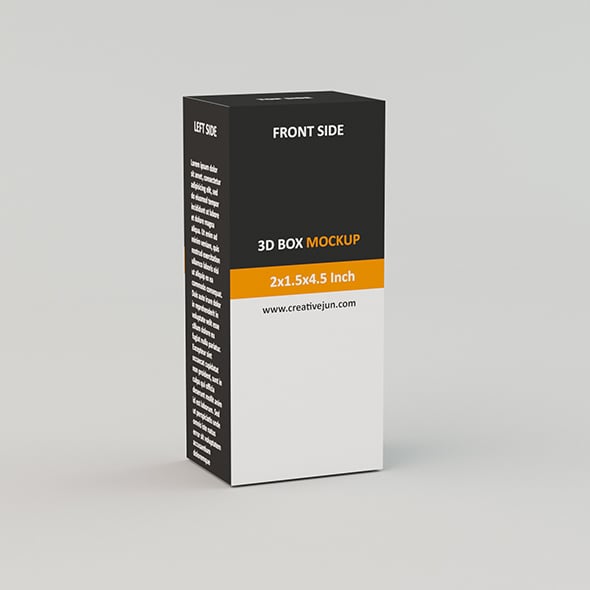 Low Poly Product box - 3DOcean Item for Sale