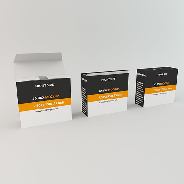 Low Poly Product box - 3DOcean Item for Sale