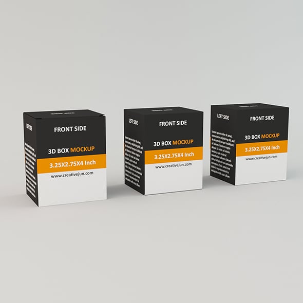 Low Poly Product box - 3DOcean Item for Sale