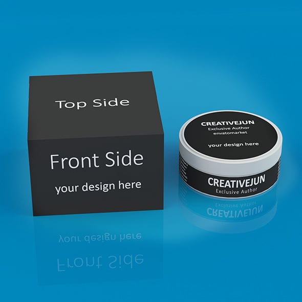 Cosmetics Jar with Box - 3DOcean Item for Sale