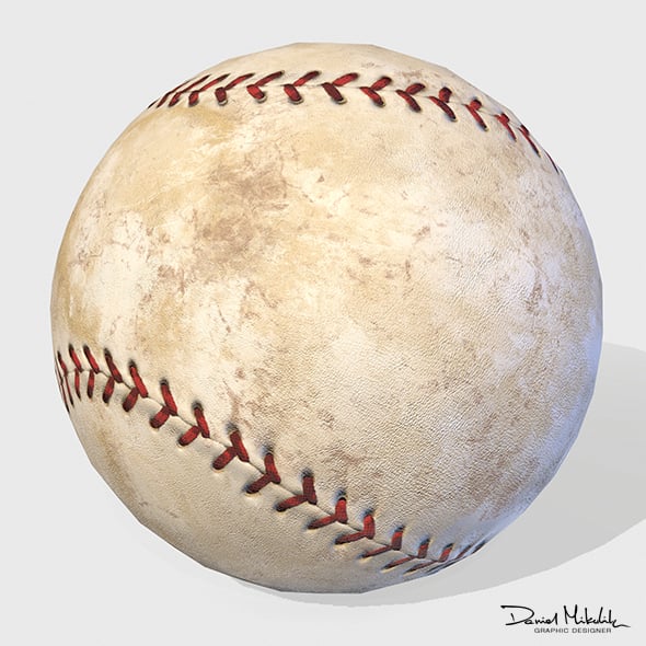 Old Baseball PBR - 3DOcean Item for Sale