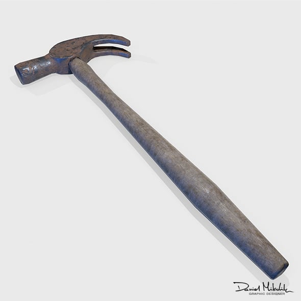 Old Rusty Hammer PBR - 3DOcean Item for Sale