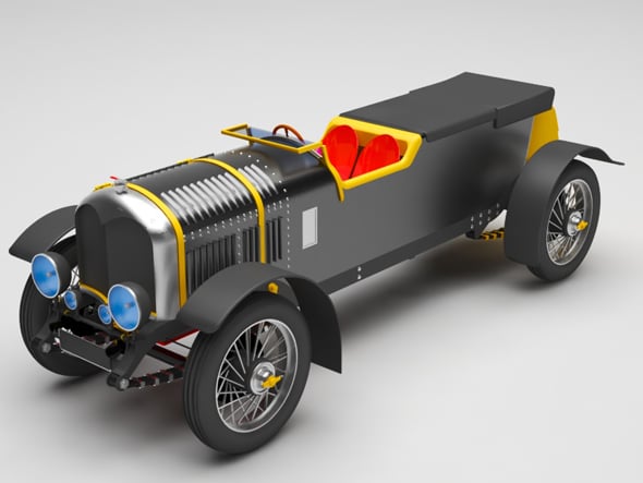 Bentley classic car - 3DOcean Item for Sale