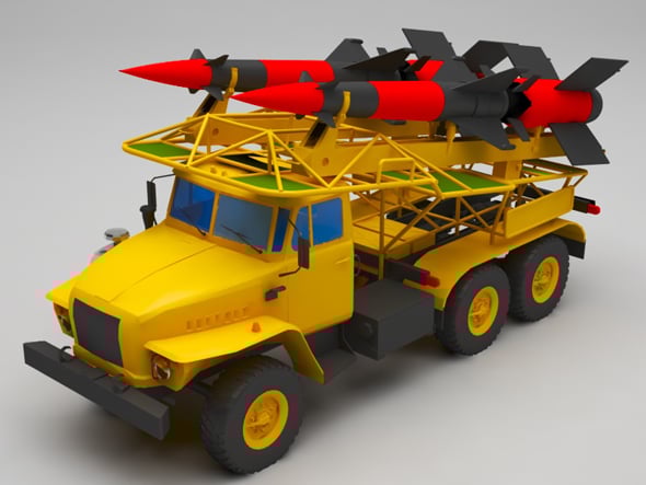 Military truck - 3DOcean Item for Sale