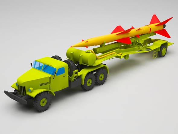 Military truck - 3DOcean Item for Sale