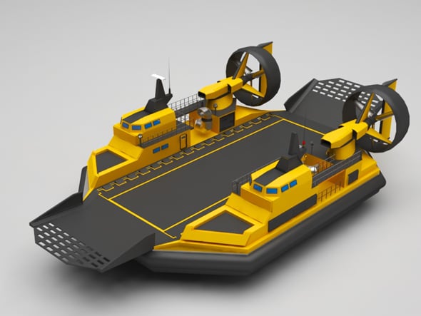 Hovercraft - 3DOcean Item for Sale