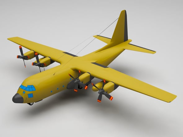 Military plane - 3DOcean Item for Sale