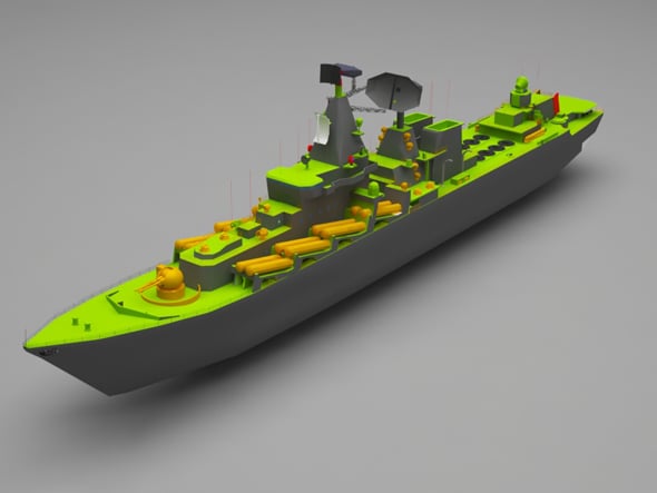 Battle ship - 3DOcean Item for Sale