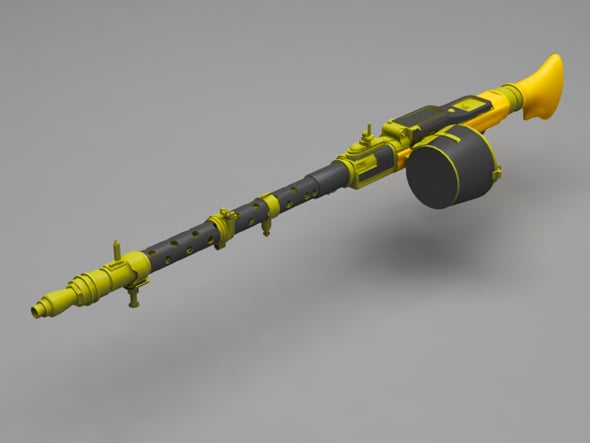 machine gun - 3DOcean Item for Sale