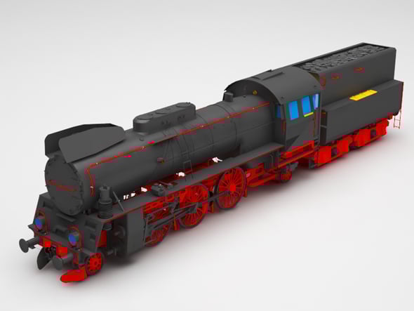 locomotive - 3DOcean Item for Sale