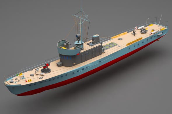 Battle ship - 3DOcean Item for Sale