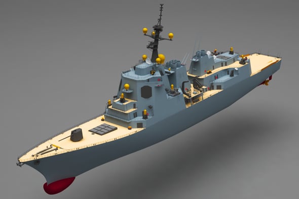 Battle ship - 3DOcean Item for Sale