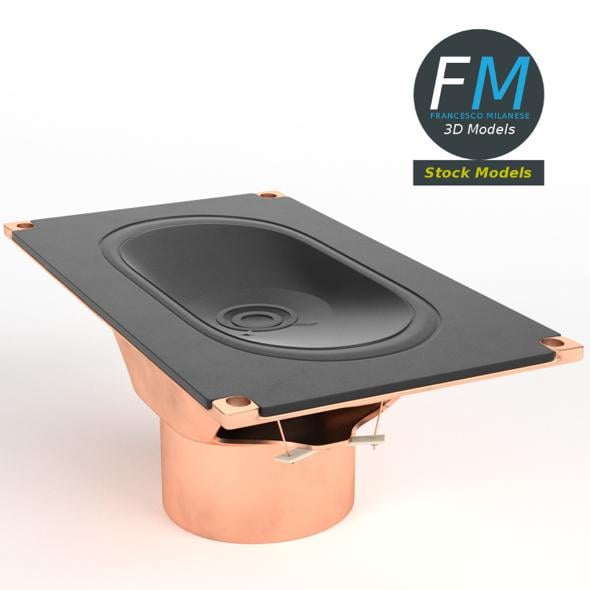 Rectangular speaker - 3DOcean Item for Sale