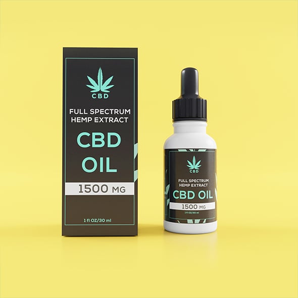 CBD dropper Bottle with Box - 3DOcean Item for Sale