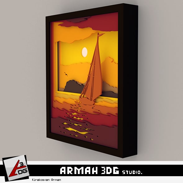 Ship at sea - 3DOcean Item for Sale