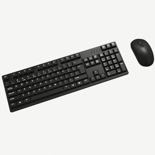 Computer Mouse and Keyboard - 3DOcean Item for Sale