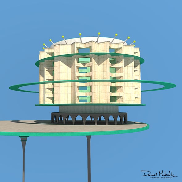 Futuristic Architecture Skyscraper #08 - 3DOcean Item for Sale