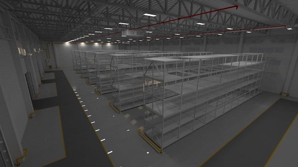 warehouse interior 2 - 3DOcean Item for Sale