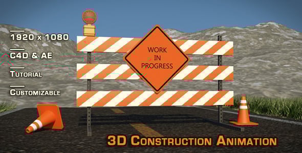 “Site Construction” 3D Animation & Models - 3DOcean Item for Sale