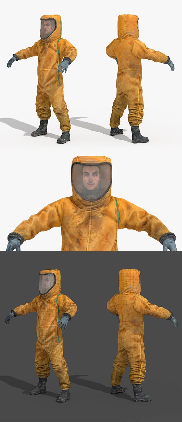 Hazmat Suit - 3DOcean Item for Sale
