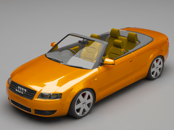 Audi A4 Cabrio - 3DOcean Item for Sale
