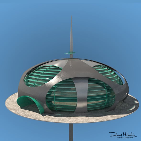Futuristic Architecture Skyscraper #10 - 3DOcean Item for Sale