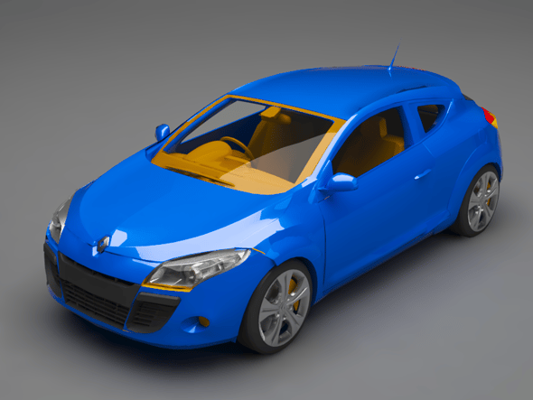 Renault megane - 3DOcean Item for Sale