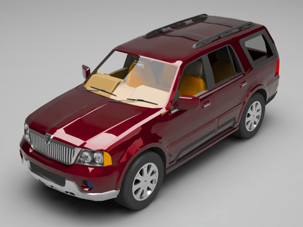 Lincoln car - 3DOcean Item for Sale