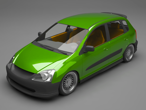 Civic car - 3DOcean Item for Sale